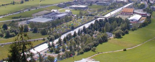 L'area del raduno vista dall'alto